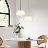 Moderne Milk Glass Jelly Pendelleuchte