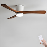 Deckenventilator aus Holz Licht