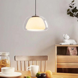 Moderne Milk Glass Jelly Pendelleuchte