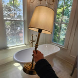 LED Retro Fabric Cordless Tischlampe