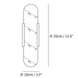 Melange Langgestreckte Alabaster Wandleuchte