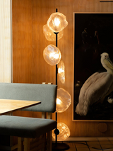 Glass Mesh Petals Stehleuchte