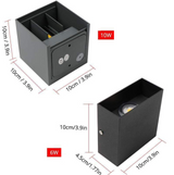 Moderne Aluminium Wasserdichte LED Wandleuchte für den Innenbereich