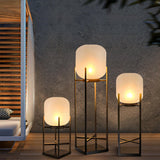 Laterne Solar Stehleuchte für Draußen