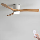 Deckenventilator aus Holz Licht