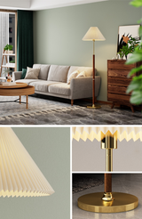 Moderne Stehlampe aus Reispapier