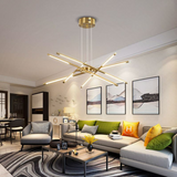 Goldener Web-Kronleuchter