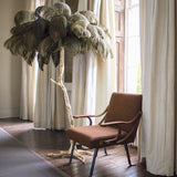 Straußenfeder Stehlampe aus Messing