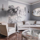 Straußenfeder Stehlampe aus Messing