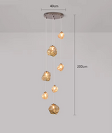 Moderner Treppenkronleuchter