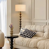 Japandi Stehlampe aus Holz