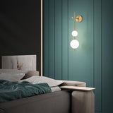 Vertikale Globe Wandleuchte