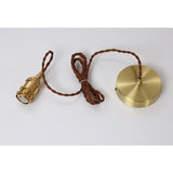 Weinlese Braun Glas Pendelleuchte