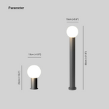 Pena Modern Design LED Außenlampe Metall Schwarz Garten Außen