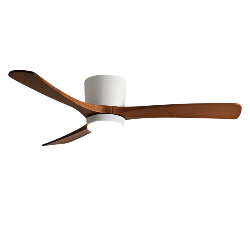 Deckenventilator aus Holz Licht