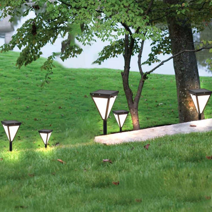 Orr Modern Design LED Außenlampe Metall Acryl Schwarz Außen