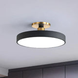 Runde Flush Mount Light Nordischer Stil Acryl Schlafzimmer LED Semi Coil Deckenleuchte