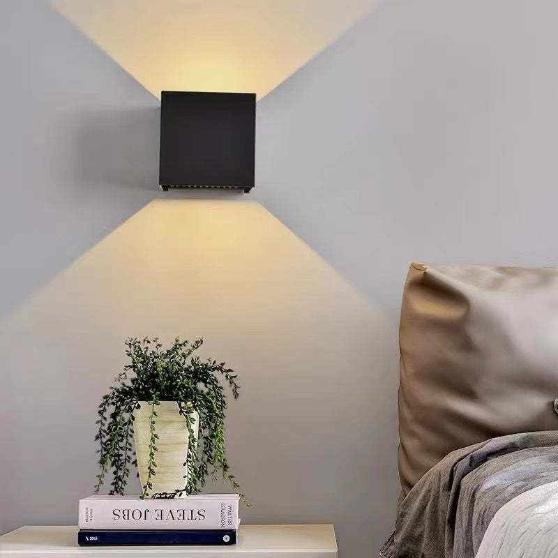Moderne Aluminium Wasserdichte LED Wandleuchte für den Innenbereich