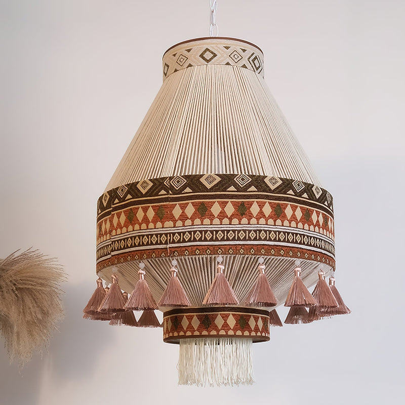 Bohemian Fringe Pendelleuchte