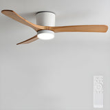 Deckenventilator aus Holz Licht