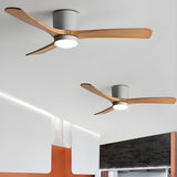Deckenventilator aus Holz Licht