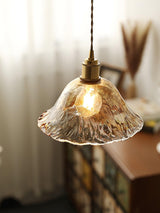 Weinlese Braun Glas Pendelleuchte