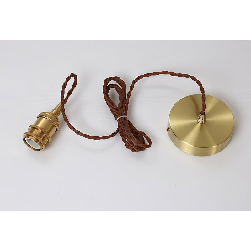 Weinlese Braun Glas Pendelleuchte