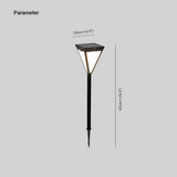 Orr Modern Design LED Außenlampe Metall Acryl Schwarz Außen