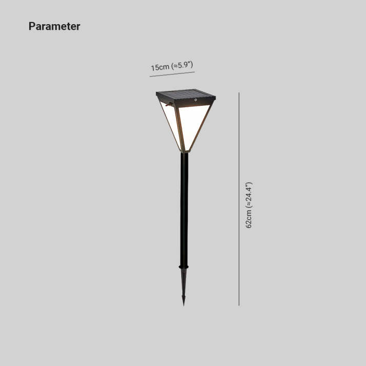 Orr Modern Design LED Außenlampe Metall Acryl Schwarz Außen