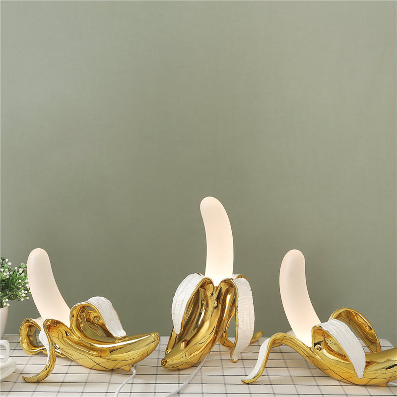 Banane Lichter Art Deco Tischlampen