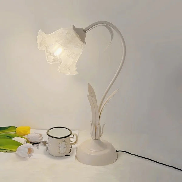 Vintage Verstellbare Blume Tischlampe